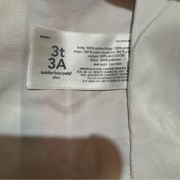 Carter’s Red Plaid Christmas Dress Short Sleeve Toddler Girl 3T - Picture 7 of 7